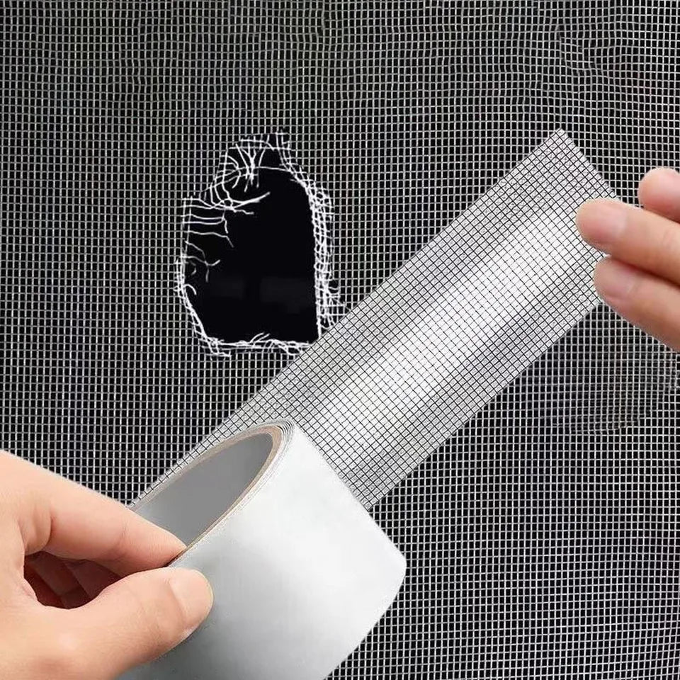 Window Screen Repair Kit: Mesh Patch Cover