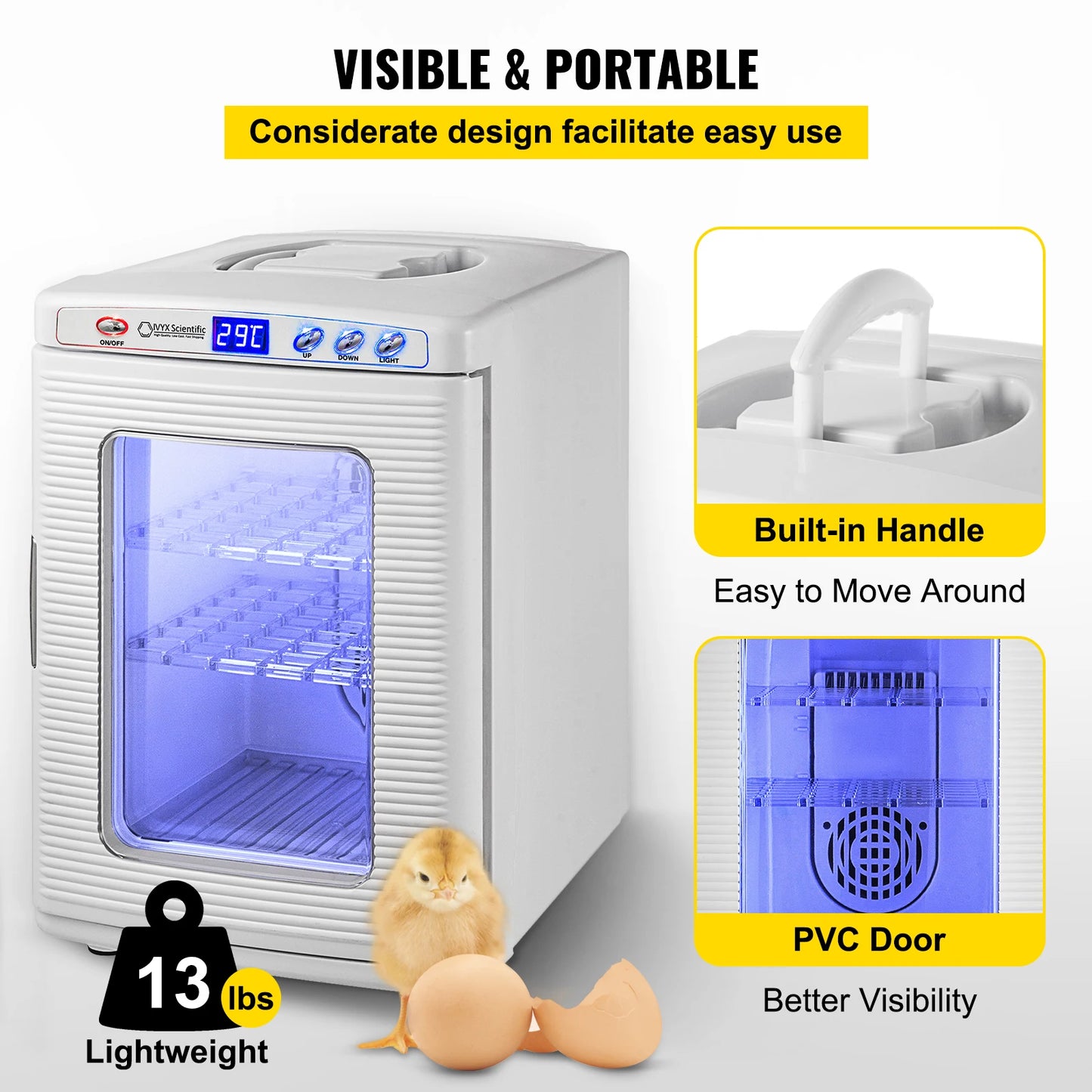 Scientific Lab Automatic Reptile Incubator Egg Breeding