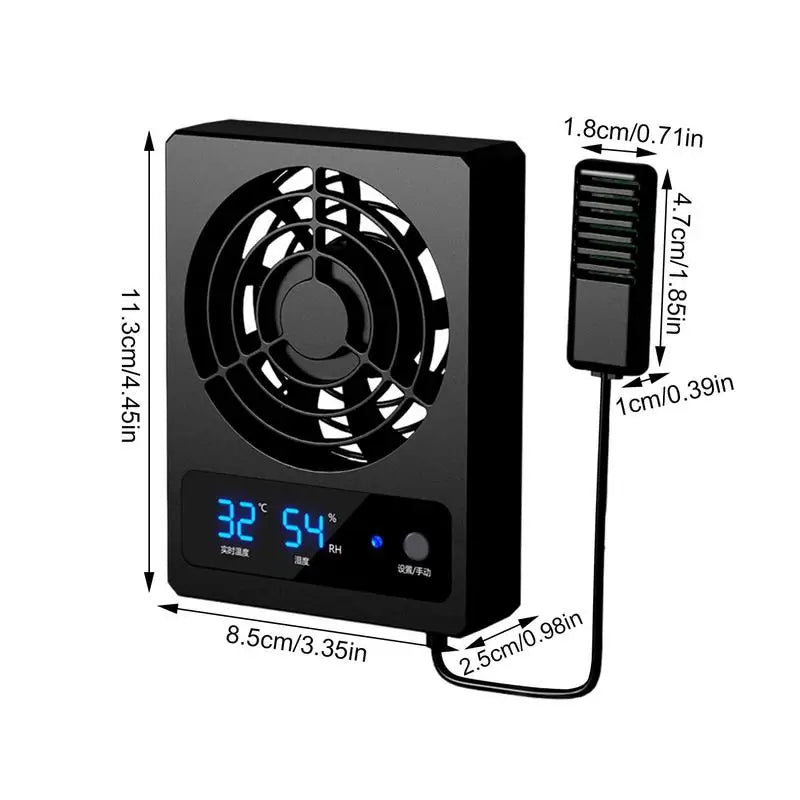 Smart Cooling Fan for Reptile Enclosure