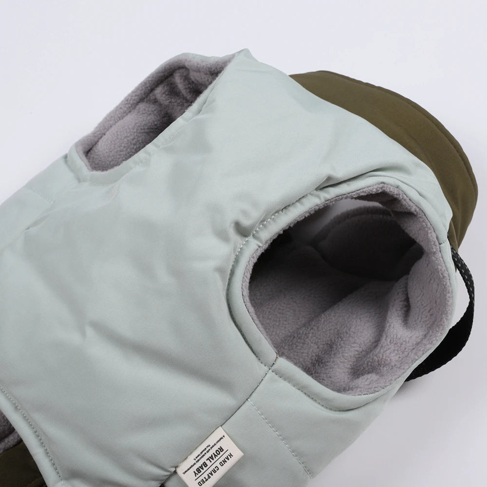 Winter Pet Dog Jacket with Harness Rope