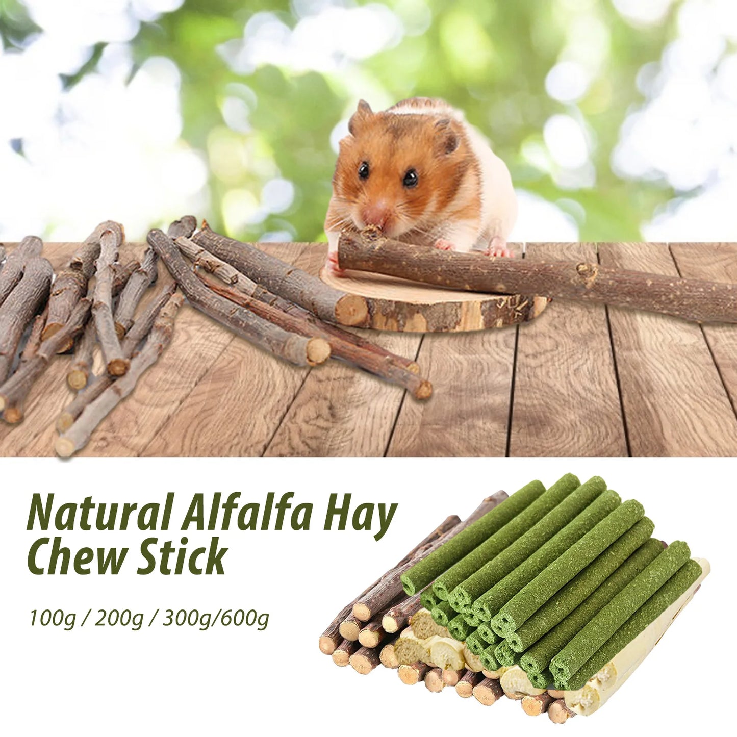 Dry Apple Branch Pet Molar Stick