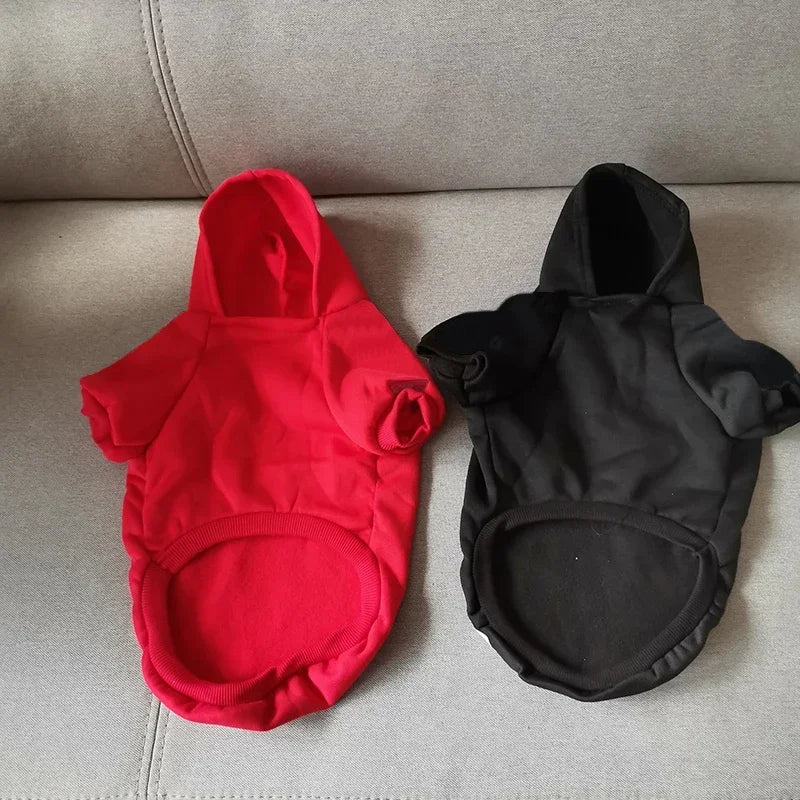 Winter Pet Dog Hoodies: Fleece Warm Sweatshirt