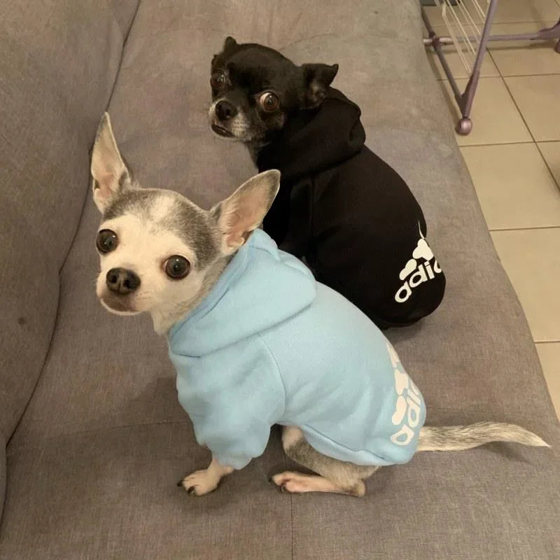 Winter Pet Dog Hoodies: Fleece Warm Sweatshirt