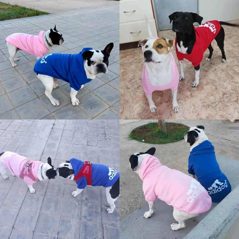 Winter Pet Dog Hoodies: Fleece Warm Sweatshirt
