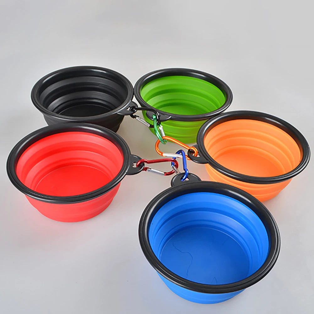 Large Outdoor Dog Silicone Folding Bowl