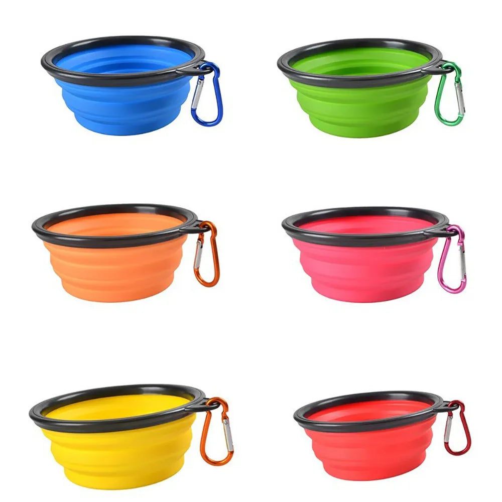 Large Outdoor Dog Silicone Folding Bowl