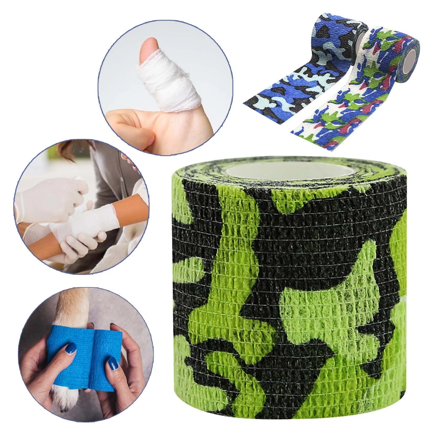 Camouflage Elastic Wrap Tape for Sports