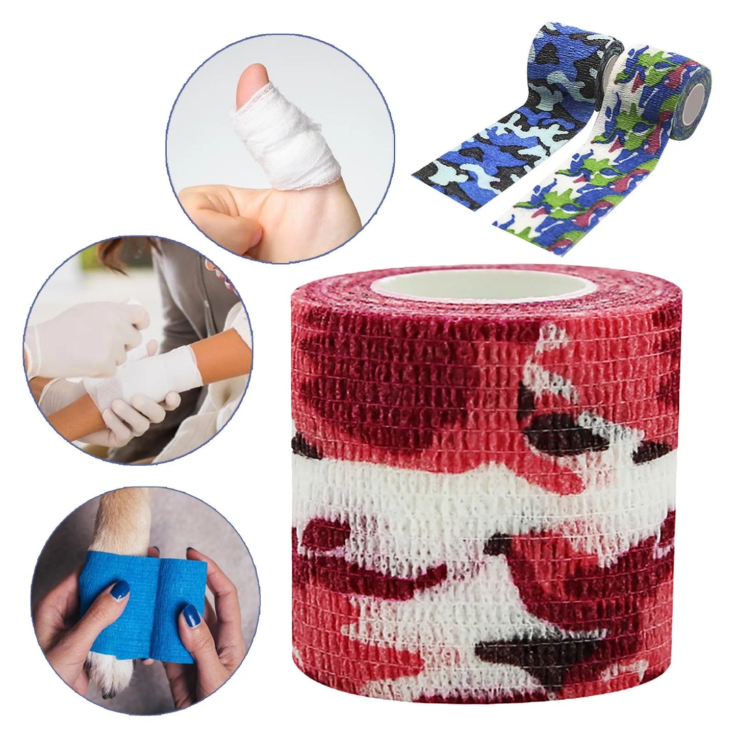 Camouflage Elastic Wrap Tape for Sports