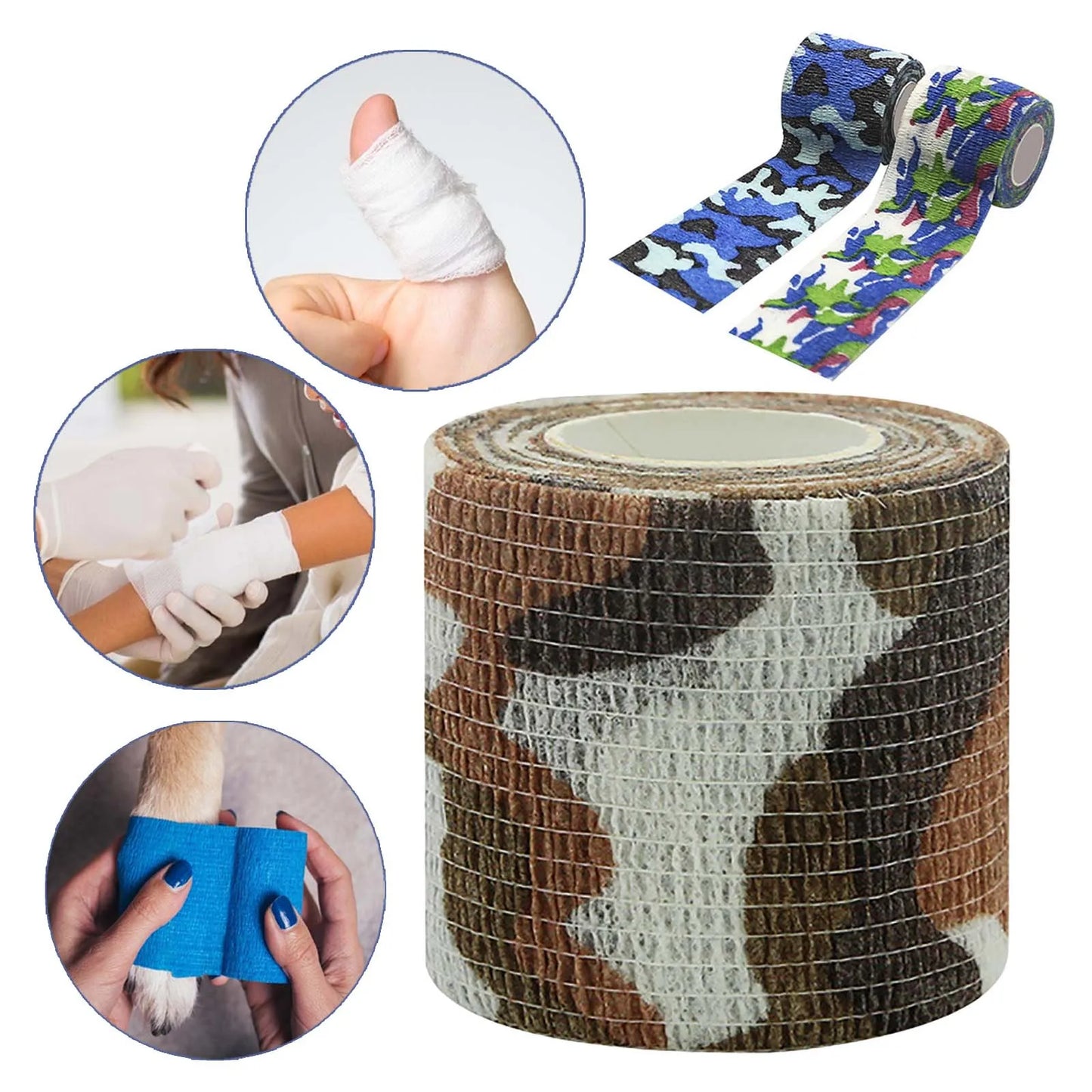 Camouflage Elastic Wrap Tape for Sports