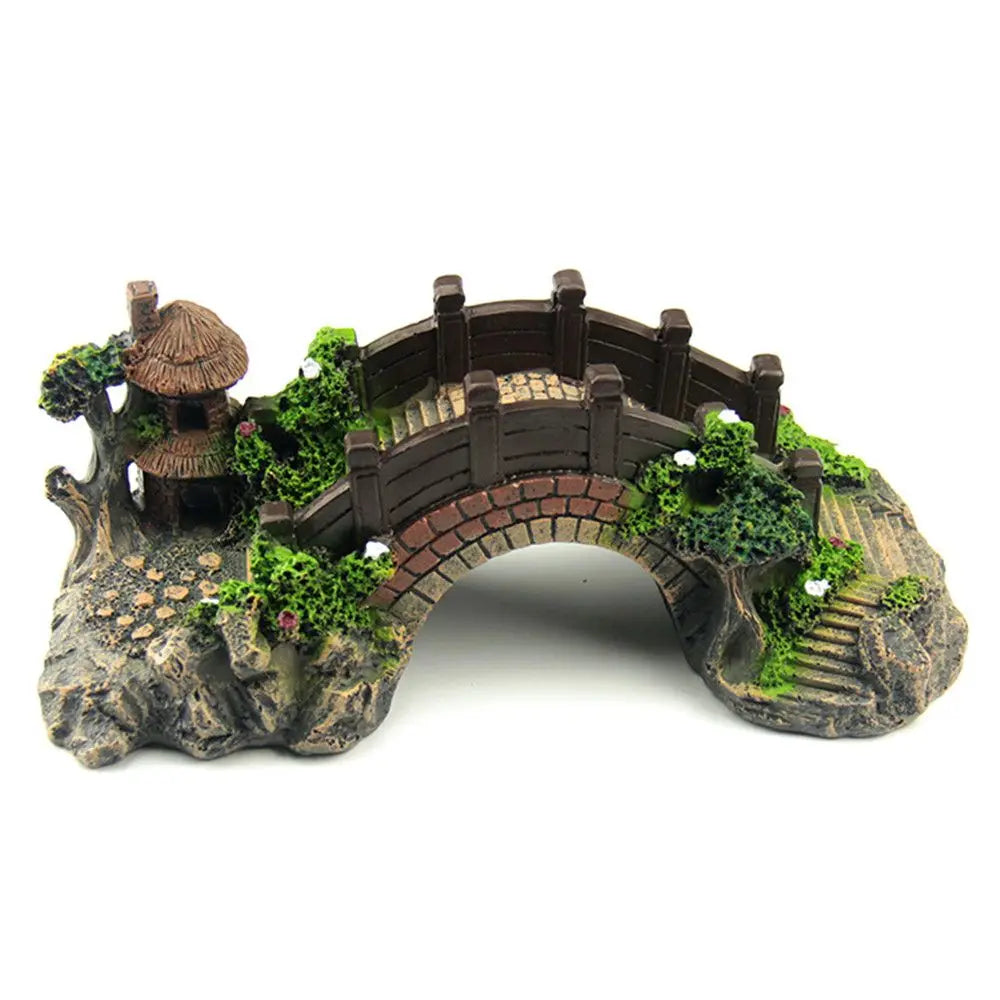 Artificial Bridge Resin Ornament for Aquarium