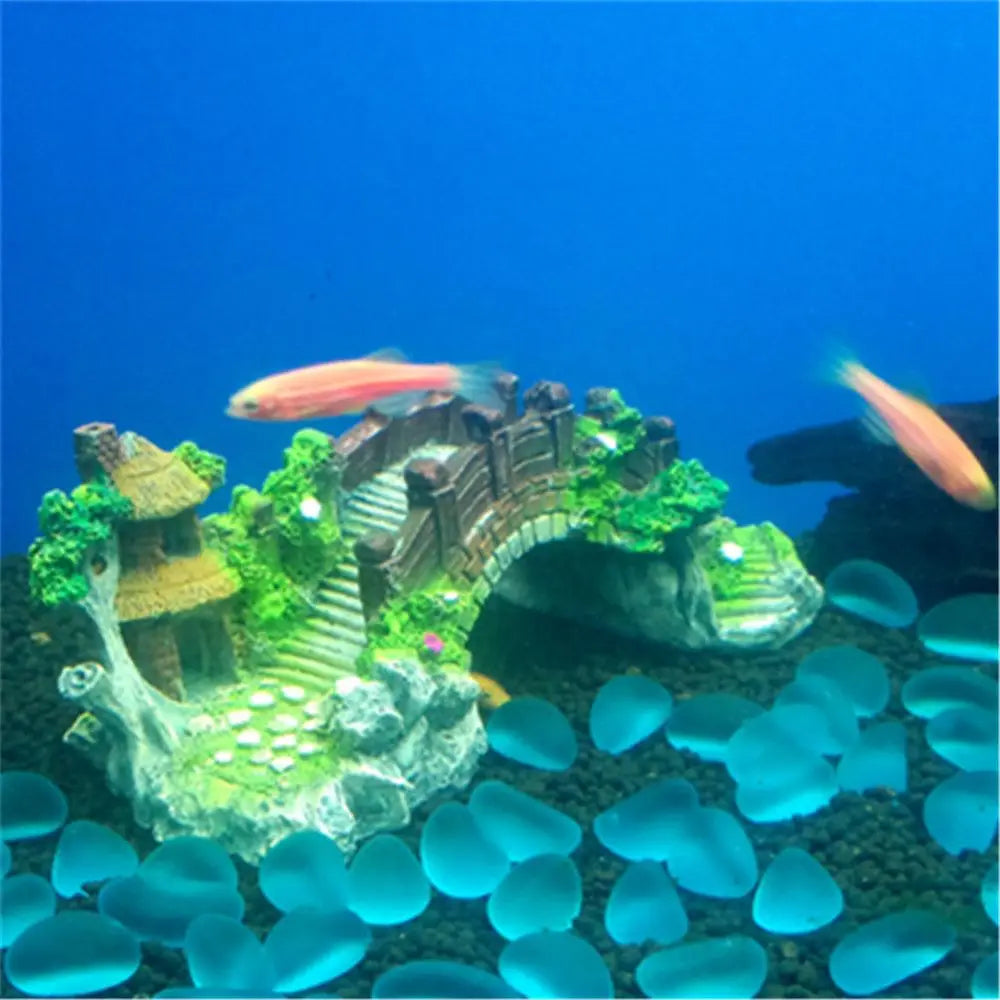 Artificial Bridge Resin Ornament for Aquarium