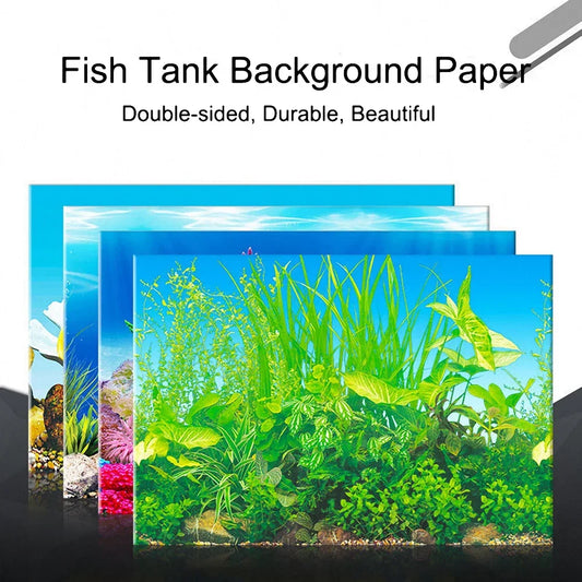 Double-Sided Aquarium Landscape Sticker: Ocean Sea