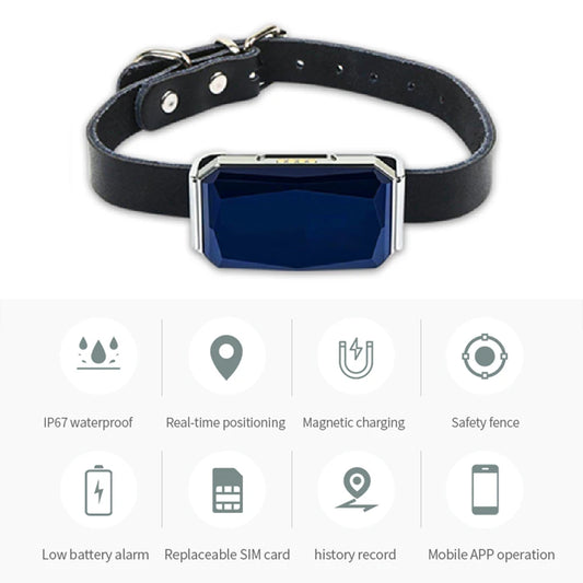 Smart Collar Pet Tracker with IP67 Waterproof