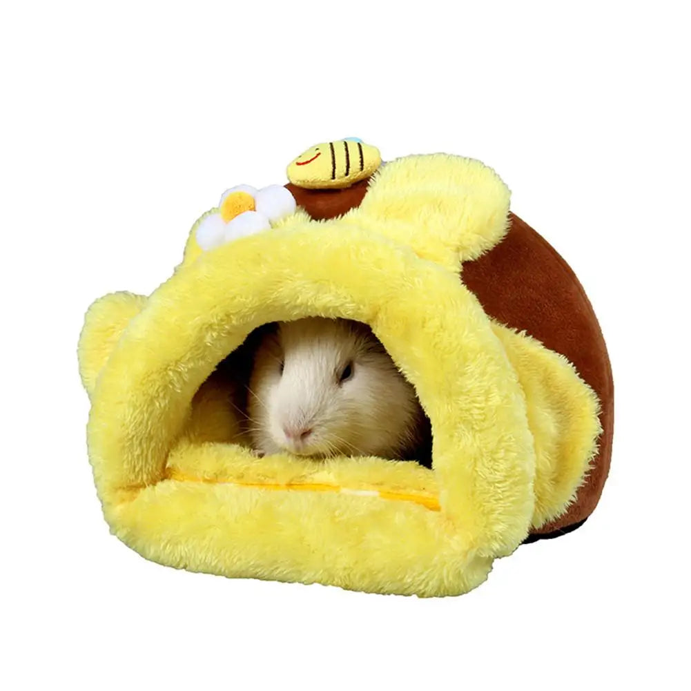 Winter Soft Plush Hamster Bed Nest