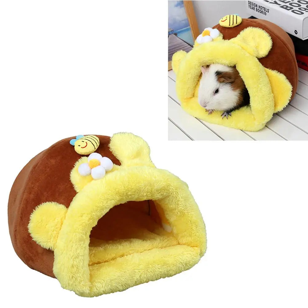 Winter Soft Plush Hamster Bed Nest
