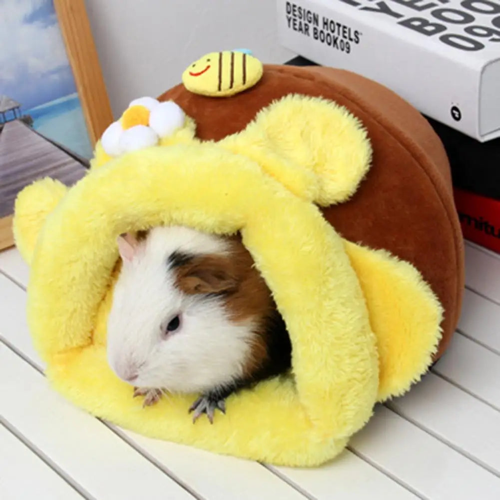 Winter Soft Plush Hamster Bed Nest