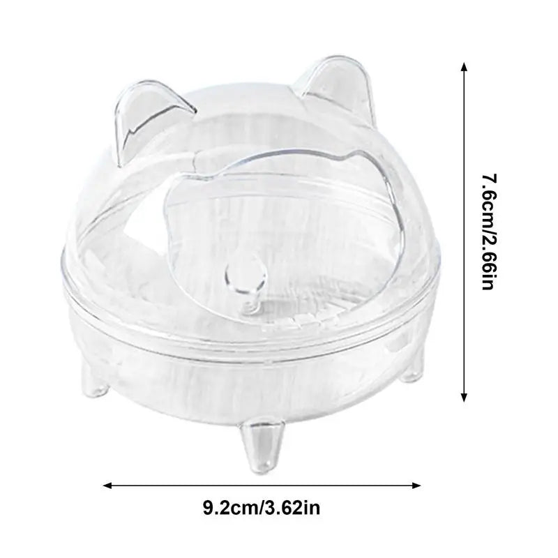 Detachable Transparent Hamster Sand Bath Container