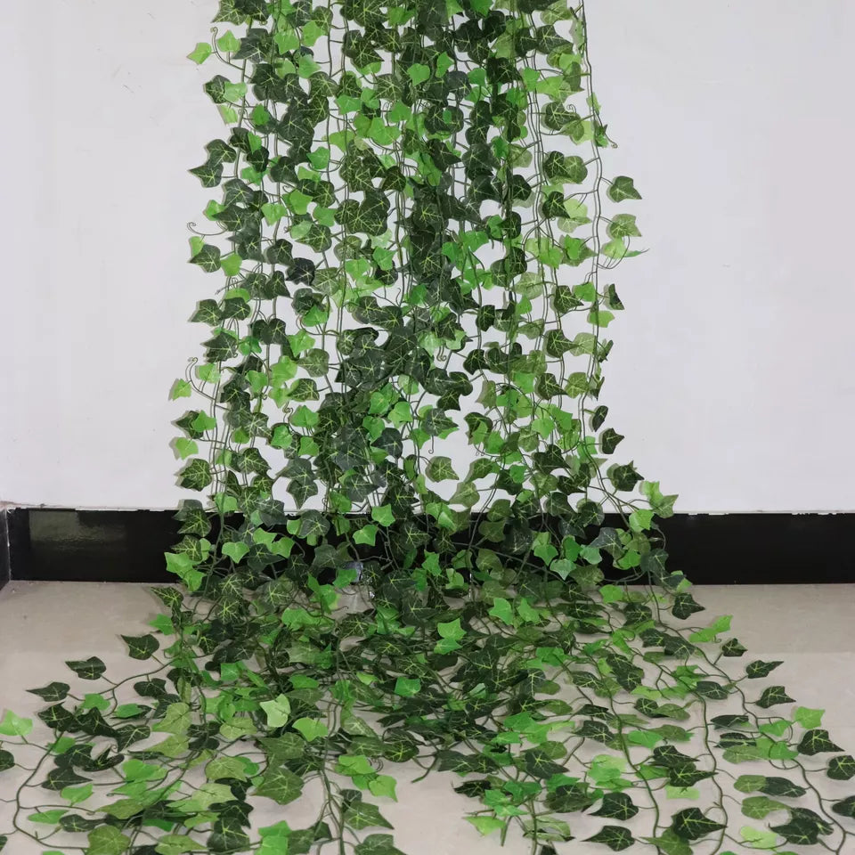 Artificial Ivy Leaf Garland Creeper Green