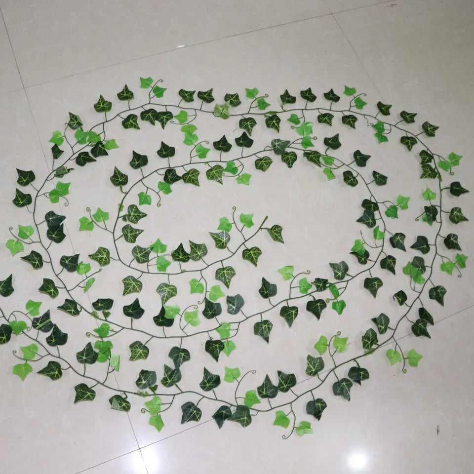 Artificial Ivy Leaf Garland Creeper Green