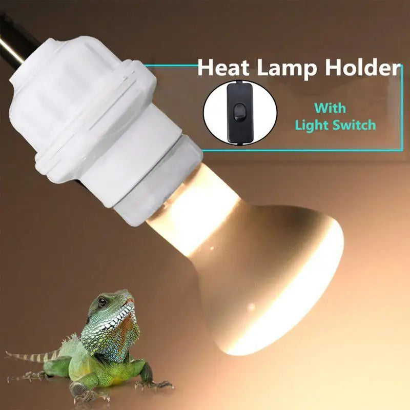 Ceramic Heat Lamp Holder with Switch