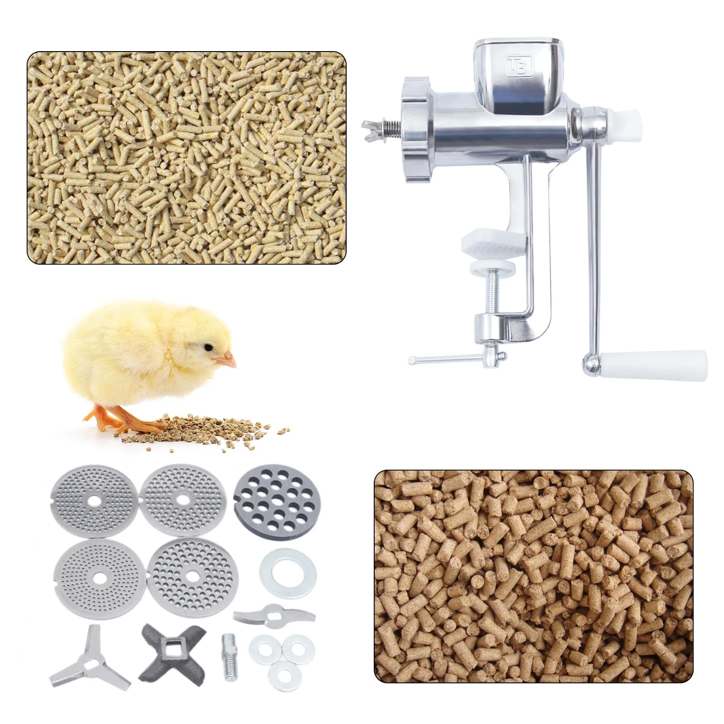 Manual Household Feed Pellet Machine: Feedstuff Granulator