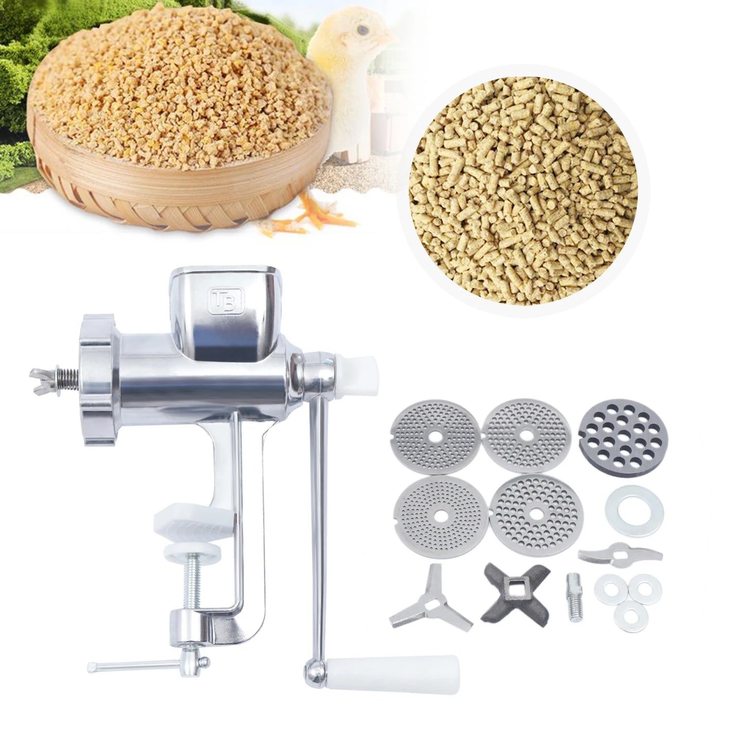 Manual Household Feed Pellet Machine: Feedstuff Granulator