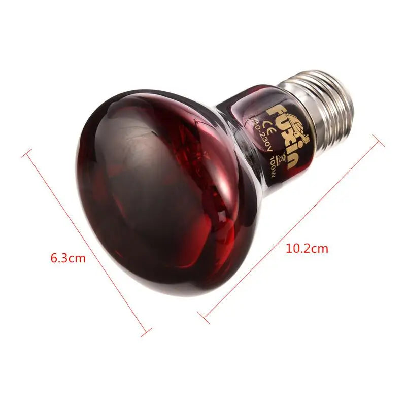 Red Heating Lamp E27 for Amphibians