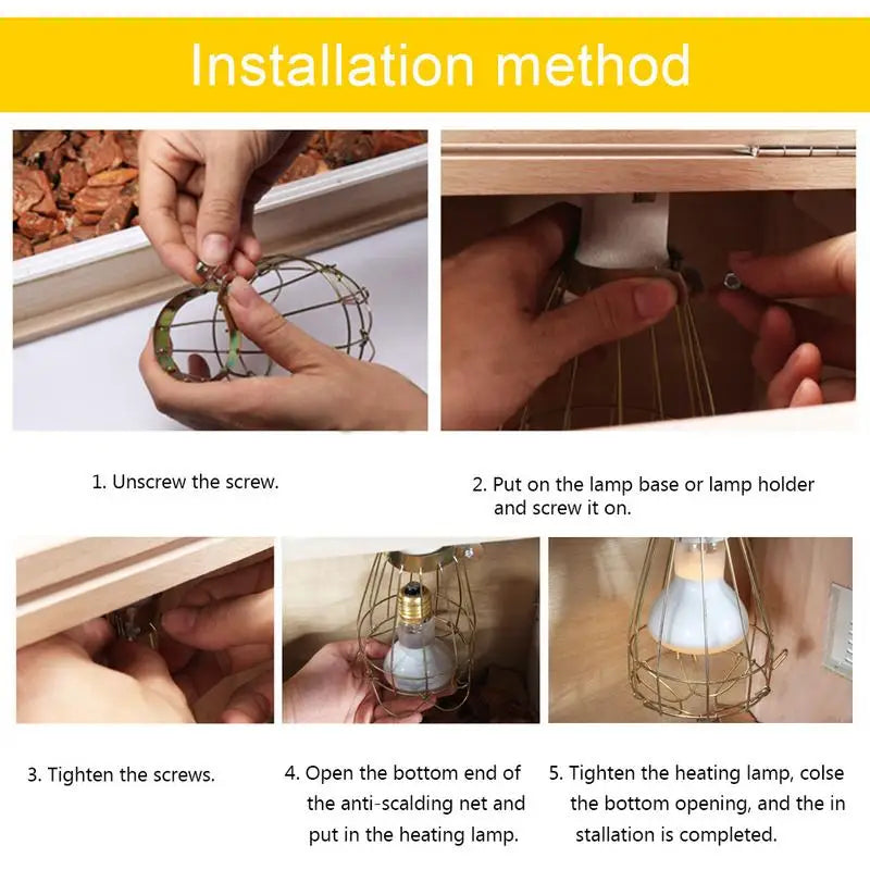 Pet Safety Light Shade for Reptile Terrarium