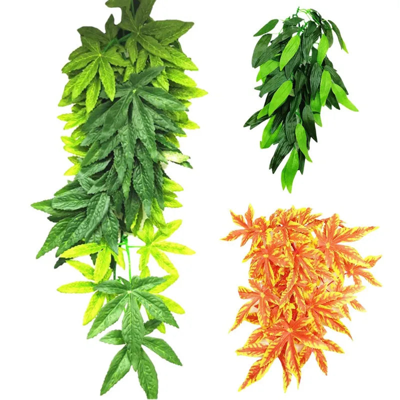 Decorative Reptile Terrarium Plant with Suction Cup