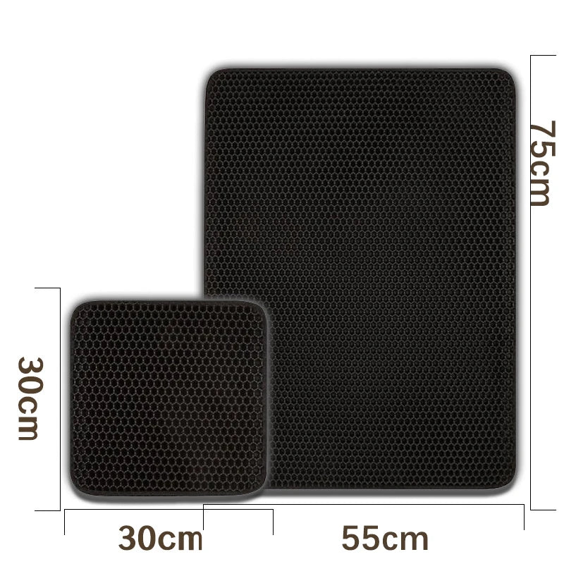 Pet Cat Litter Mat: Waterproof, Double Layer
