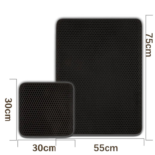 Pet Cat Litter Mat: Waterproof, Double Layer