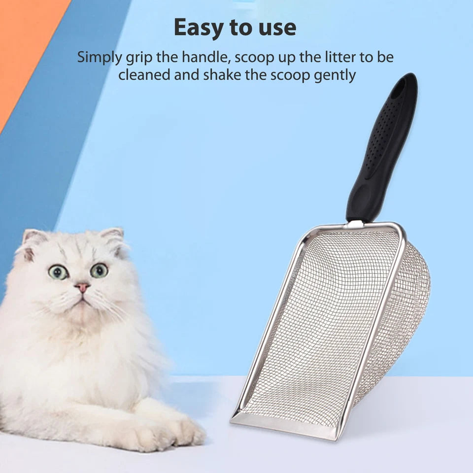 Stainless Steel Reptile Sand Scooper Corner