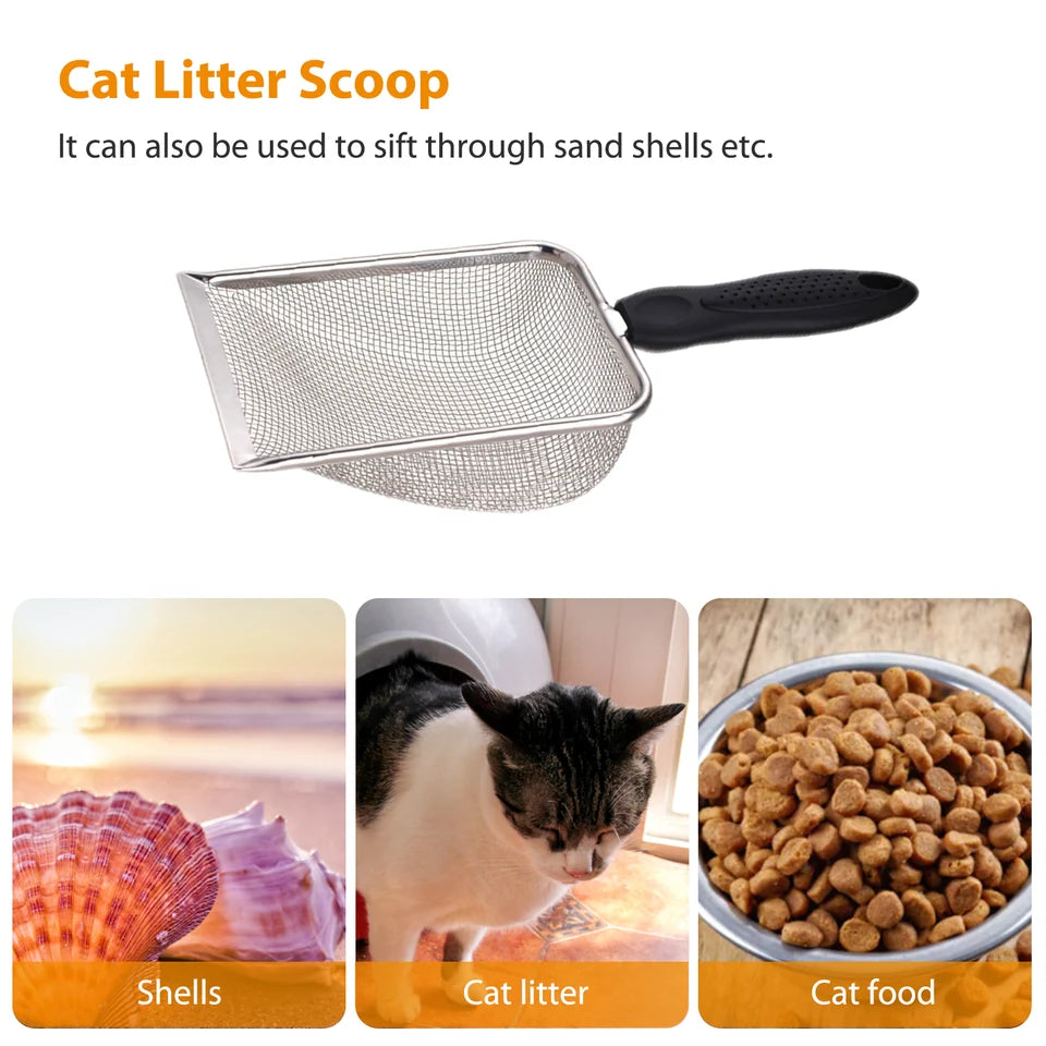 Stainless Steel Reptile Sand Scooper Corner