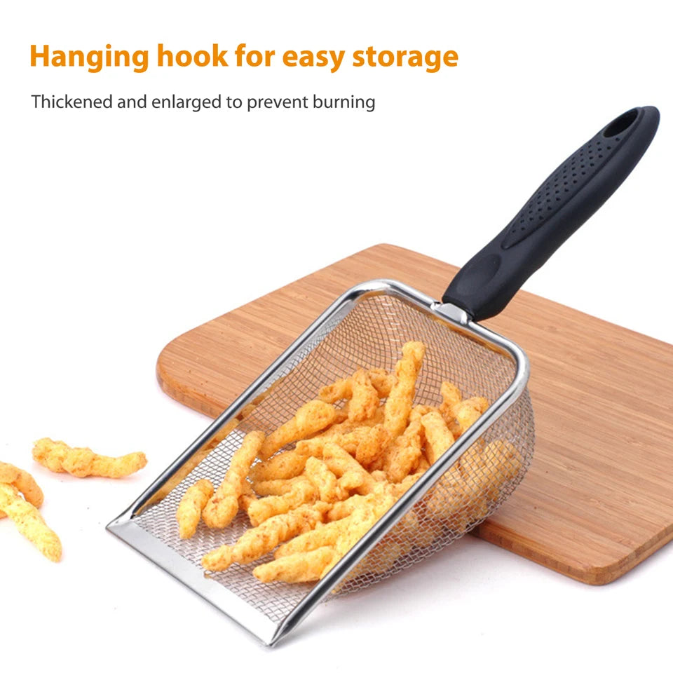 Stainless Steel Reptile Sand Scooper Corner