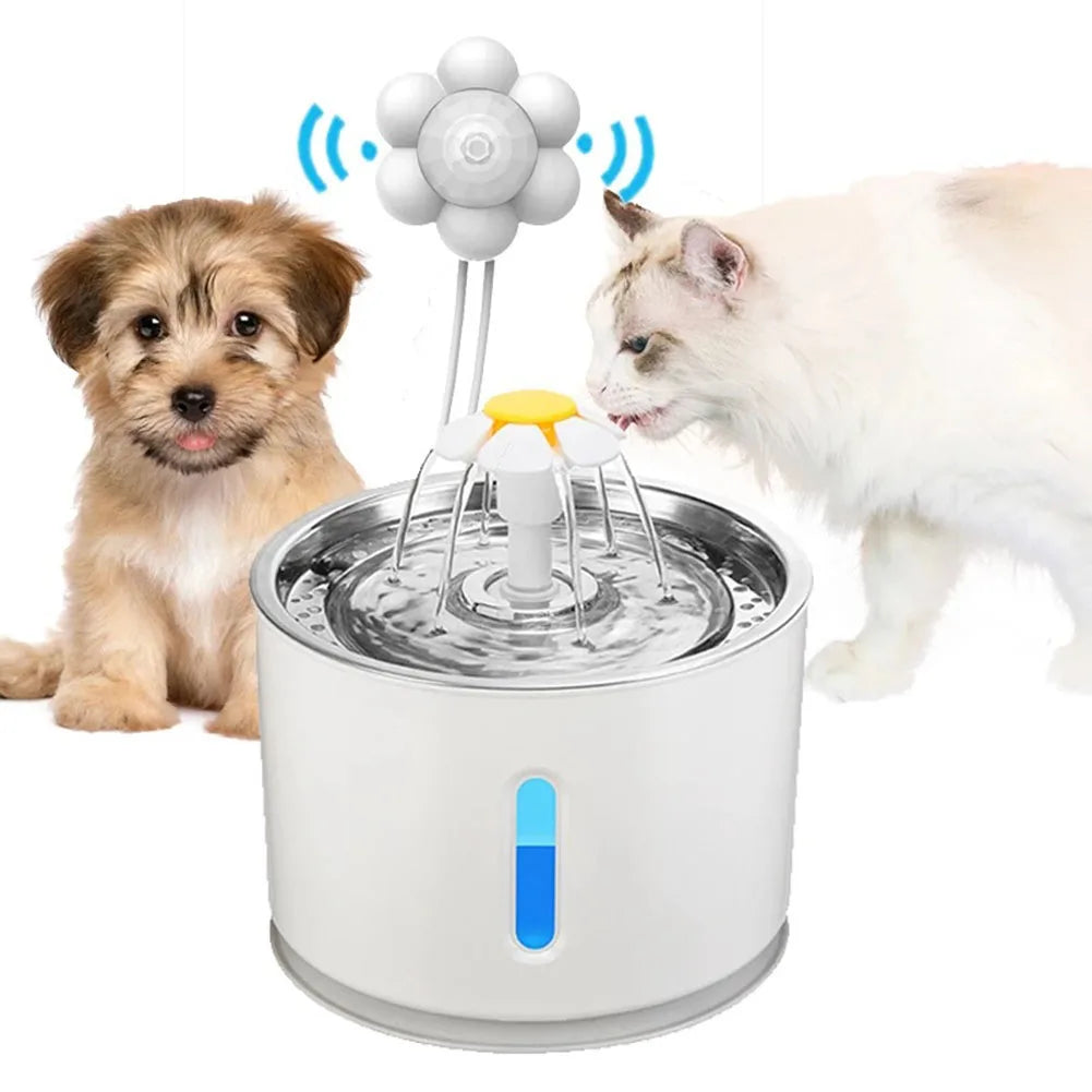 Motion-Activated Cat Dog Water Fountain