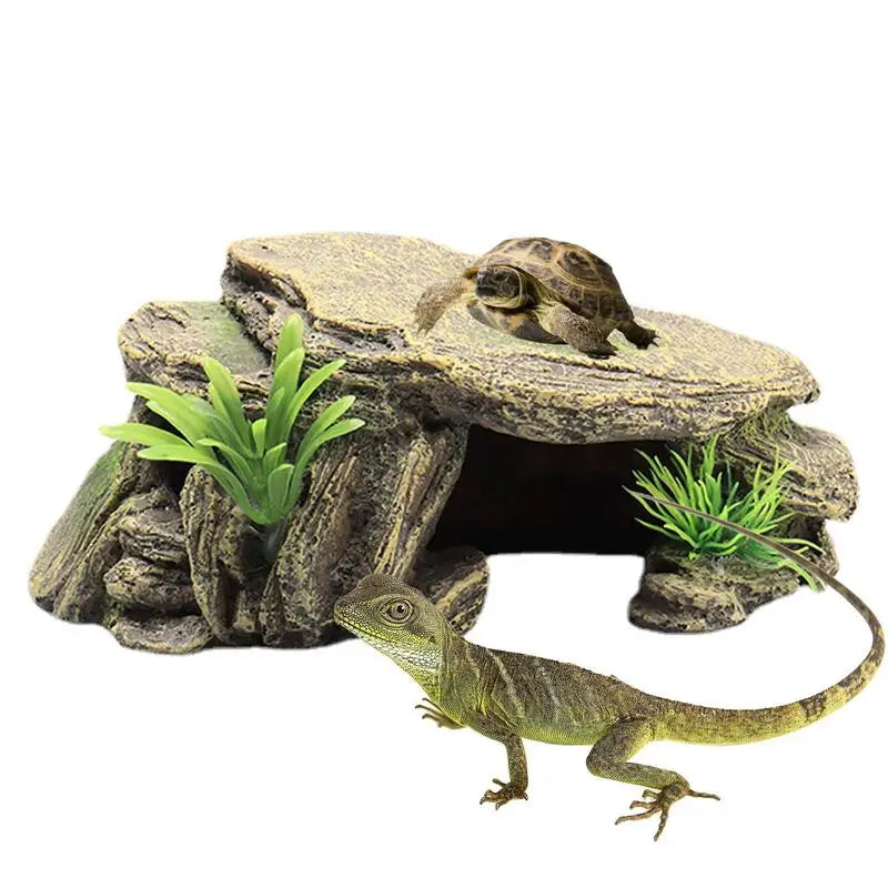 Amphibious Vivid Turtle Reptile Habitat Decoration