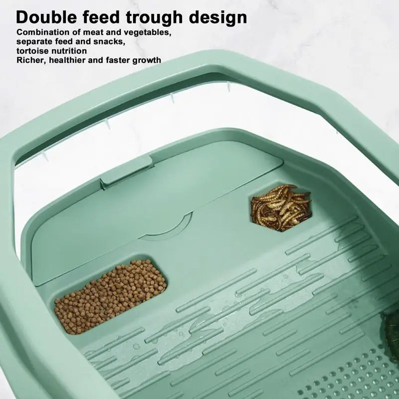 Baby Turtle Habitat with Lid and Anti-Slip