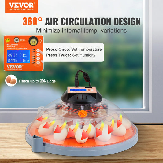Automatic Egg Incubator with Temperature Control