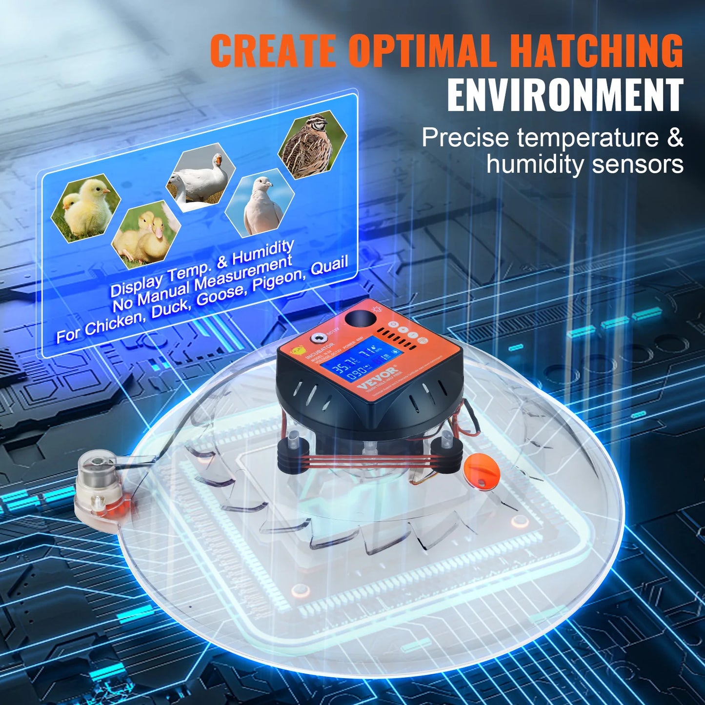 Automatic Egg Incubator with Temperature Control