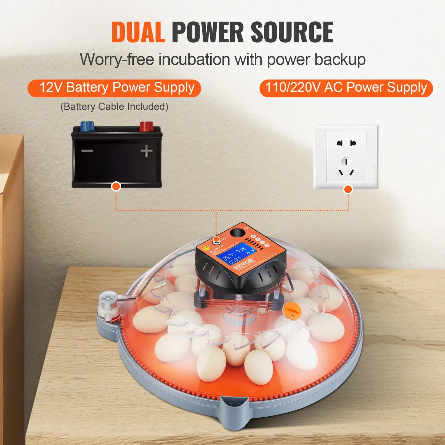 Automatic Egg Incubator with Temperature Control