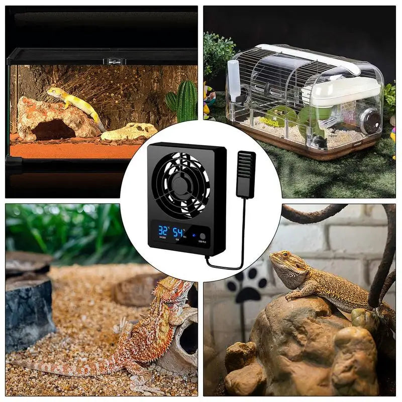 Smart Cooling Fan for Reptile Enclosure