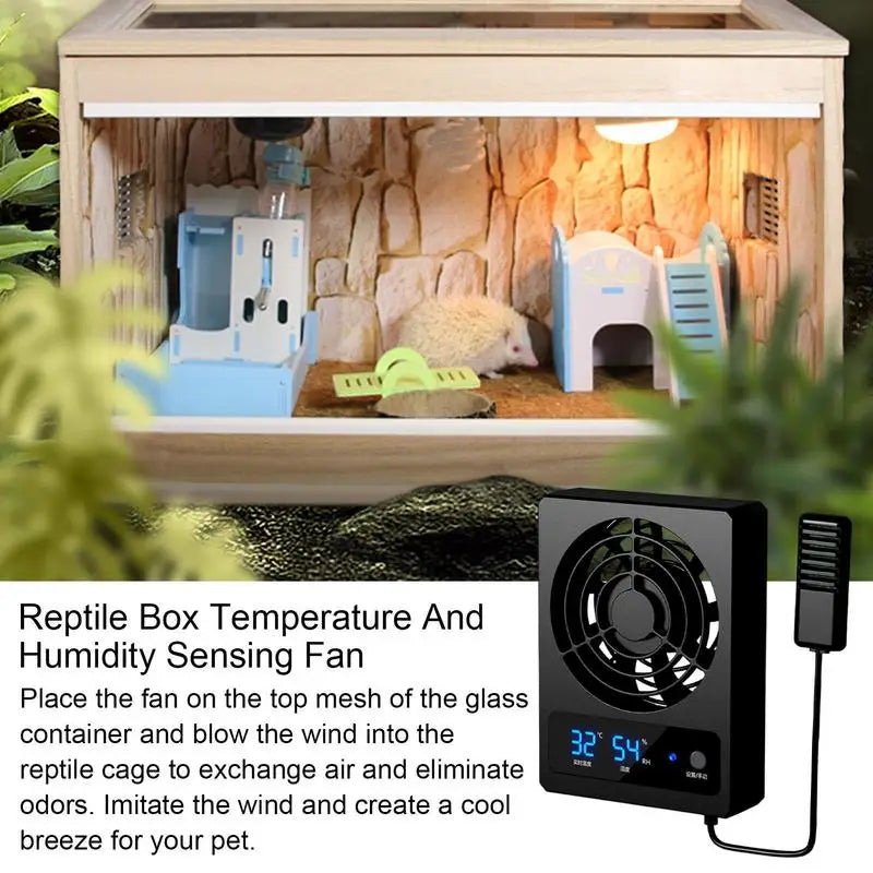 Smart Cooling Fan for Reptile Enclosure