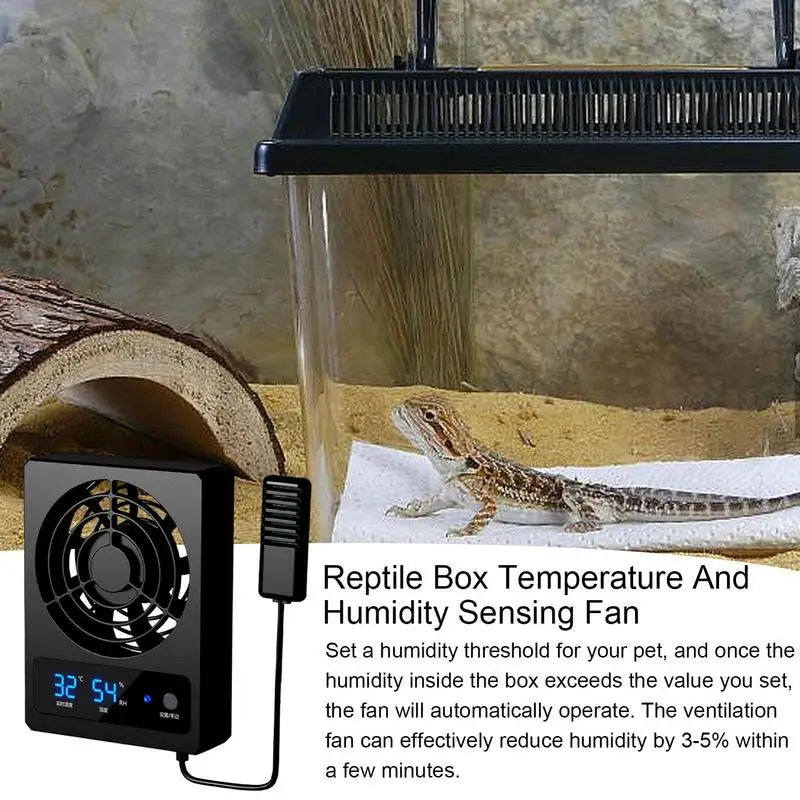 Smart Cooling Fan for Reptile Enclosure