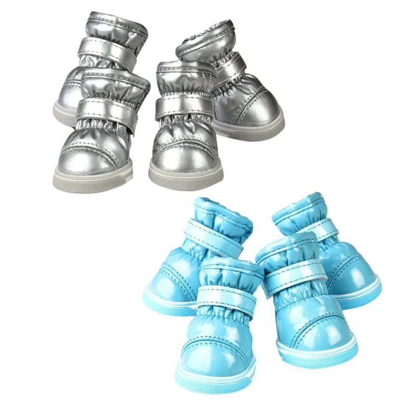 Winter Pet Dog Shoes: Warm, Waterproof, Non Slip