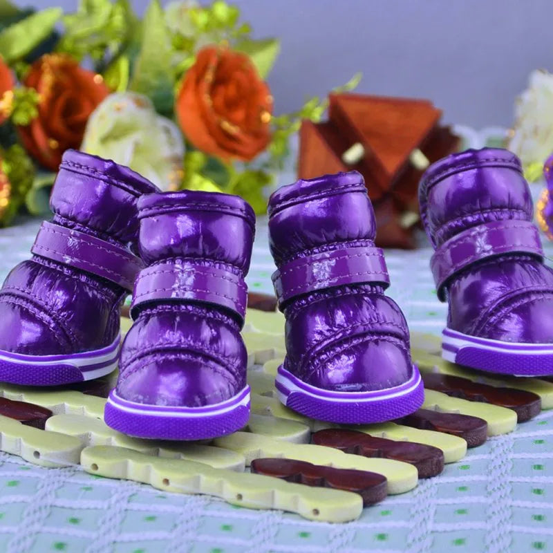 Winter Pet Dog Shoes: Warm, Waterproof, Non Slip
