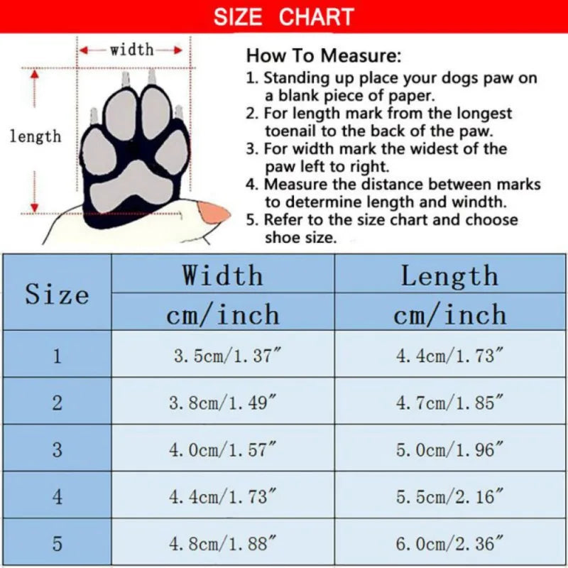 Winter Pet Dog Shoes: Warm, Waterproof, Non Slip