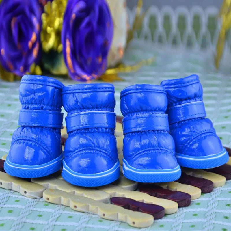 Winter Pet Dog Shoes: Warm, Waterproof, Non Slip