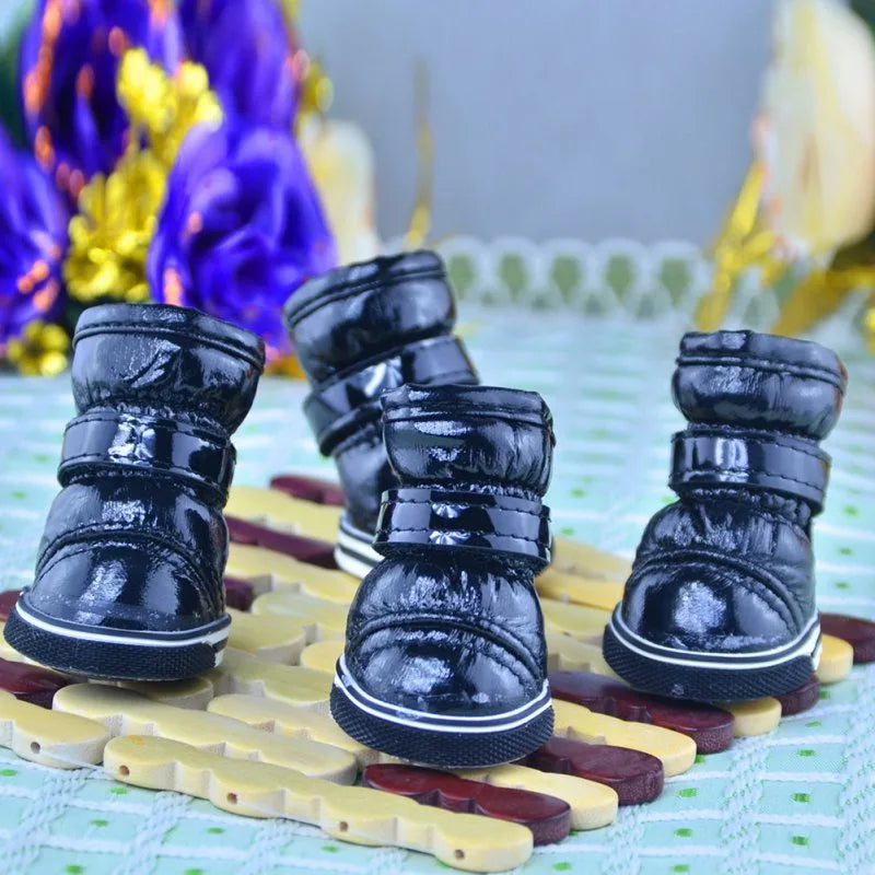 Winter Pet Dog Shoes: Warm, Waterproof, Non Slip